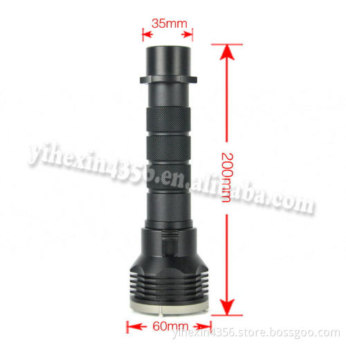 Boruit Purple UV Light CREE High Power LED Diving Flashlight
